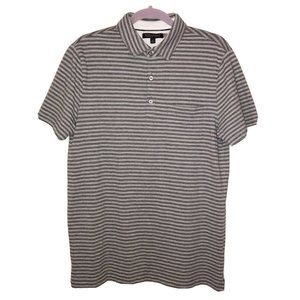 Banana Republic Gray Performance Pique Polo M